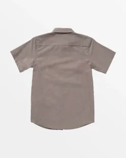 RVCA BOYS THAT'LL DO SHORT SLEEVE SHIRT Plum Ash Outlet