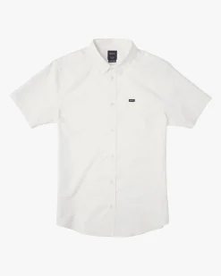 RVCA BOYS THATLL DO STRETCH SHORT SLEEVE SHIRT White Clearance