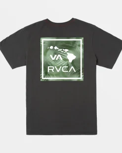 RVCA BOYS VA ATW PALM SHORT SLEEVE TEE Pirate Black Hot