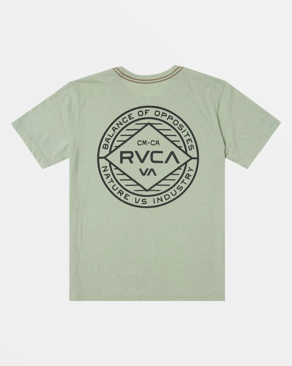 RVCA BOYS WORDMARK TEE Granite Green Sale
