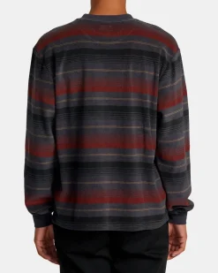 RVCA BRIDGE LONG SLEEVE TEE Garage Blue Sale