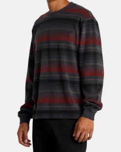 RVCA BRIDGE LONG SLEEVE TEE Garage Blue Sale