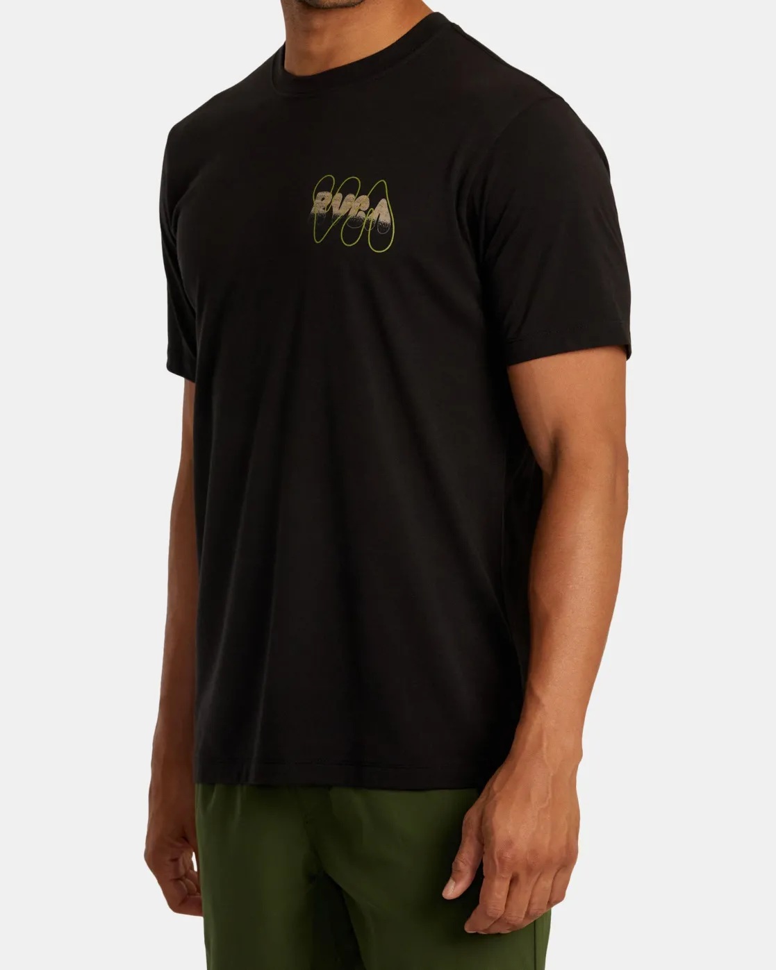RVCA BUBBLE PRINT SHORT SLEEVE TEE Black Outlet
