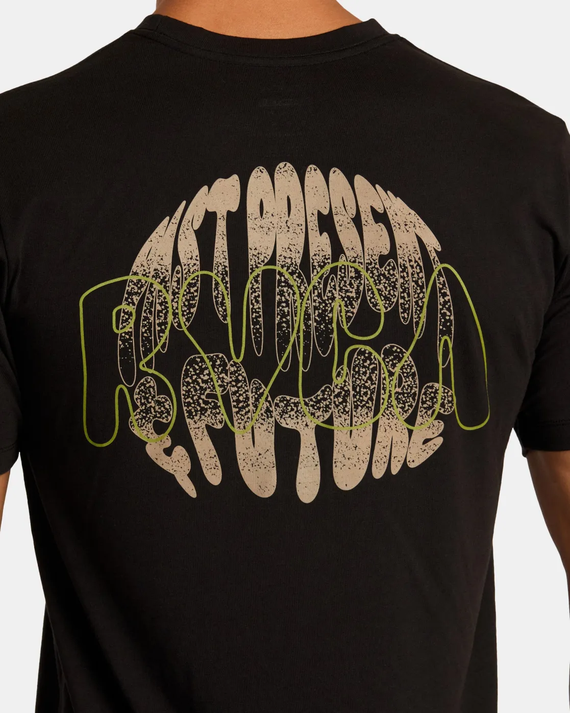 RVCA BUBBLE PRINT SHORT SLEEVE TEE Black Outlet