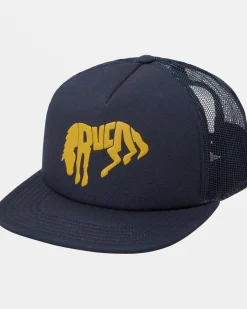 RVCA BUCK TRUCKER HAT Navy Hot