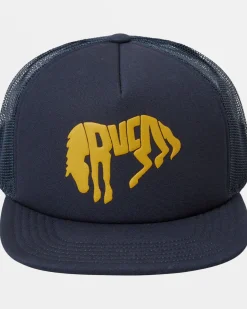 RVCA BUCK TRUCKER HAT Navy Hot