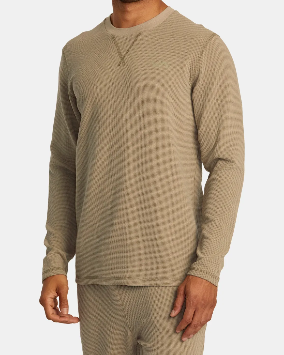 RVCA C-ABLE LONG SLEEVE TEE Dark Khaki Sale