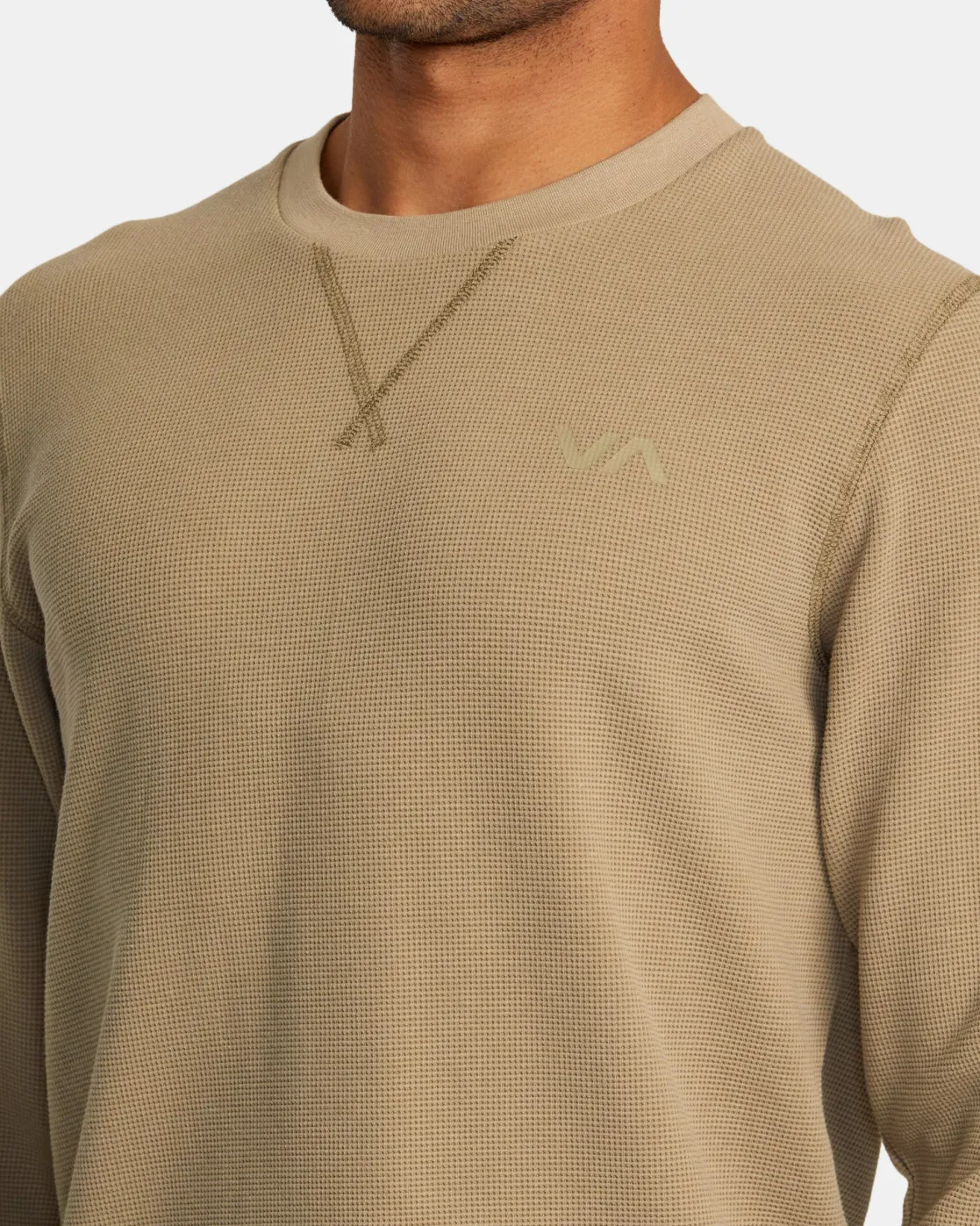 RVCA C-ABLE LONG SLEEVE TEE Dark Khaki Sale