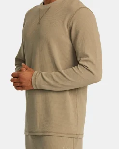 RVCA C-ABLE LONG SLEEVE TEE Dark Khaki Sale