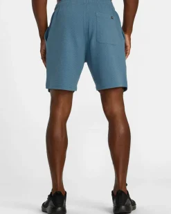 RVCA C-ABLE WAFFLE KNIT SHORTS Glacier Best