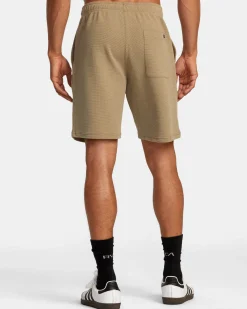 RVCA C-ABLE WAFFLE KNIT SHORTS Dark Khaki Outlet