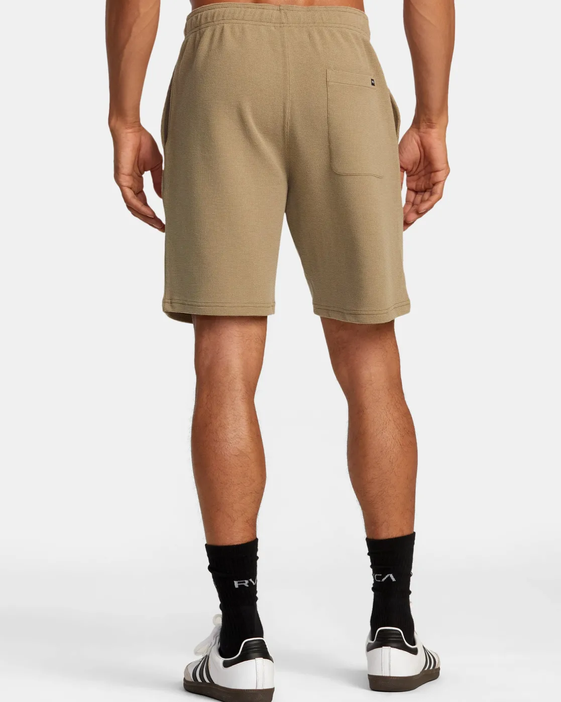 RVCA C-ABLE WAFFLE KNIT SHORTS Dark Khaki Outlet