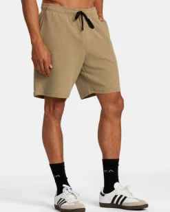 RVCA C-ABLE WAFFLE KNIT SHORTS Dark Khaki Outlet