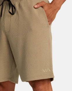 RVCA C-ABLE WAFFLE KNIT SHORTS Dark Khaki Outlet