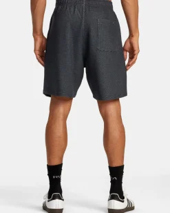 RVCA C-ABLE WAFFLE KNIT SHORTS Navy Heather Hot