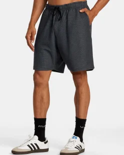 RVCA C-ABLE WAFFLE KNIT SHORTS Navy Heather Hot