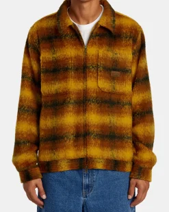 RVCA CHAINMAIL ZIP FLANNEL Black Best