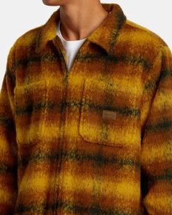 RVCA CHAINMAIL ZIP FLANNEL Black Best