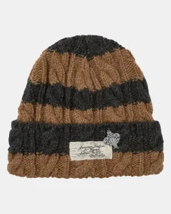 RVCA CHEFS KISS CUFF BEANIE Stripe New