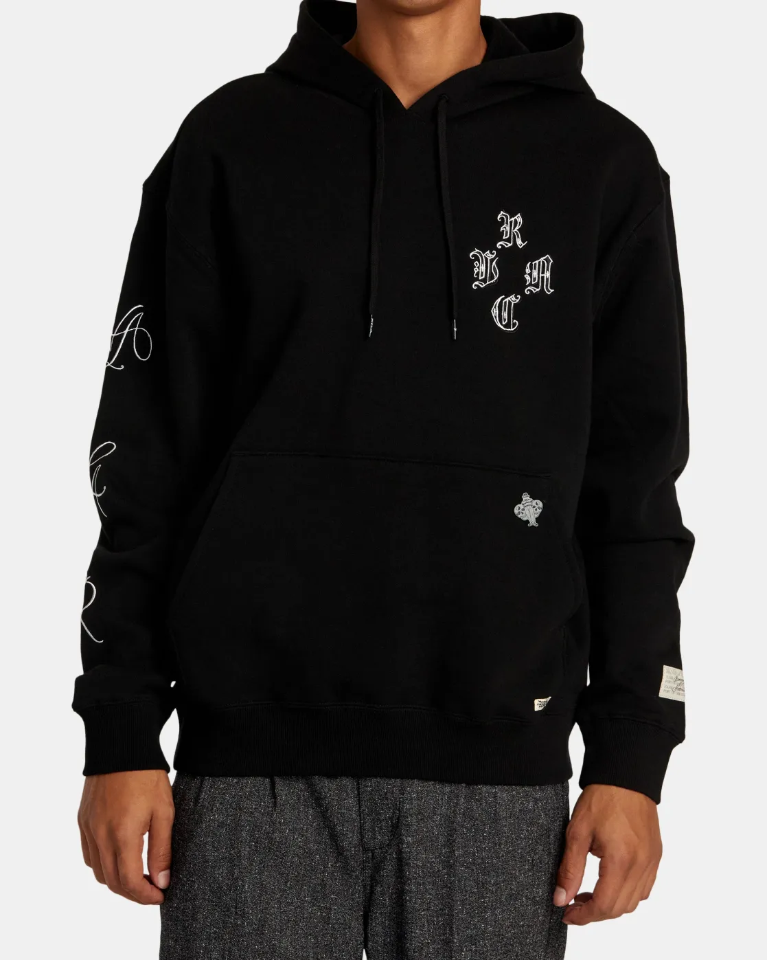 RVCA CHEFS KISS HOODIE Black Discount