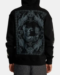 RVCA CHEFS KISS HOODIE Black Discount