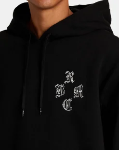RVCA CHEFS KISS HOODIE Black Discount
