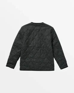 RVCA CHEFS KISS QUILTED JACKET Charcoal Heather