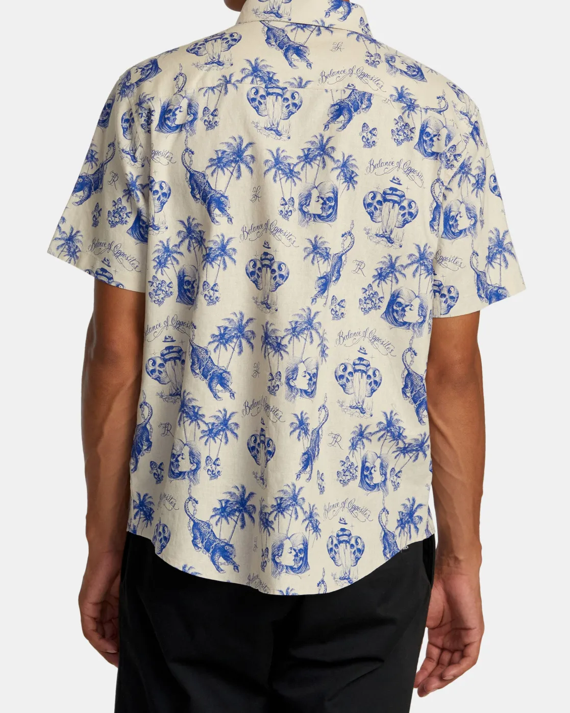RVCA CHEFS KISS SHORT SLEEVE SHIRT Natural Sale