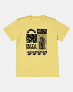RVCA CLIPPED TEE Jojoba Outlet