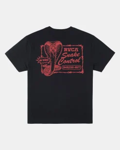RVCA COBRA SERVICES TEE Black Online
