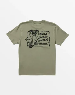 RVCA COBRA SERVICES TEE Aloe Hot