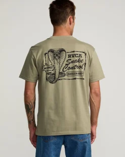 RVCA COBRA SERVICES TEE Aloe Hot