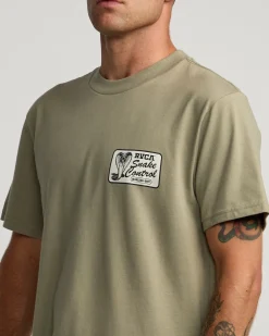 RVCA COBRA SERVICES TEE Aloe Hot