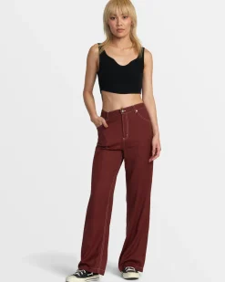 RVCA COCO PANTS Madder Brown
