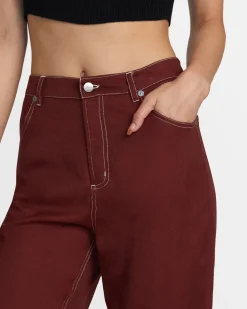 RVCA COCO PANTS Madder Brown