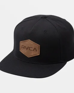 RVCA COMMONWEALTH DLX SNAPBACK HAT Black Hot