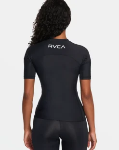 RVCA COMPRESSION SHORT SLEEVE SURF TEE Black Best