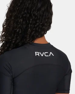 RVCA COMPRESSION SHORT SLEEVE SURF TEE Black Best