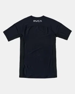 RVCA COMPRESSION TECHNICAL SHORT SLEEVE TOP Black Outlet