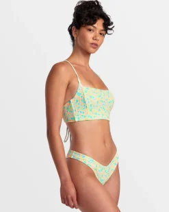 RVCA CONFETTI V-FRONT FRENCH BIKINI BOTTOMS Neon Green Online