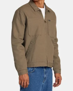 RVCA COPING JACKET Mushroom Hot