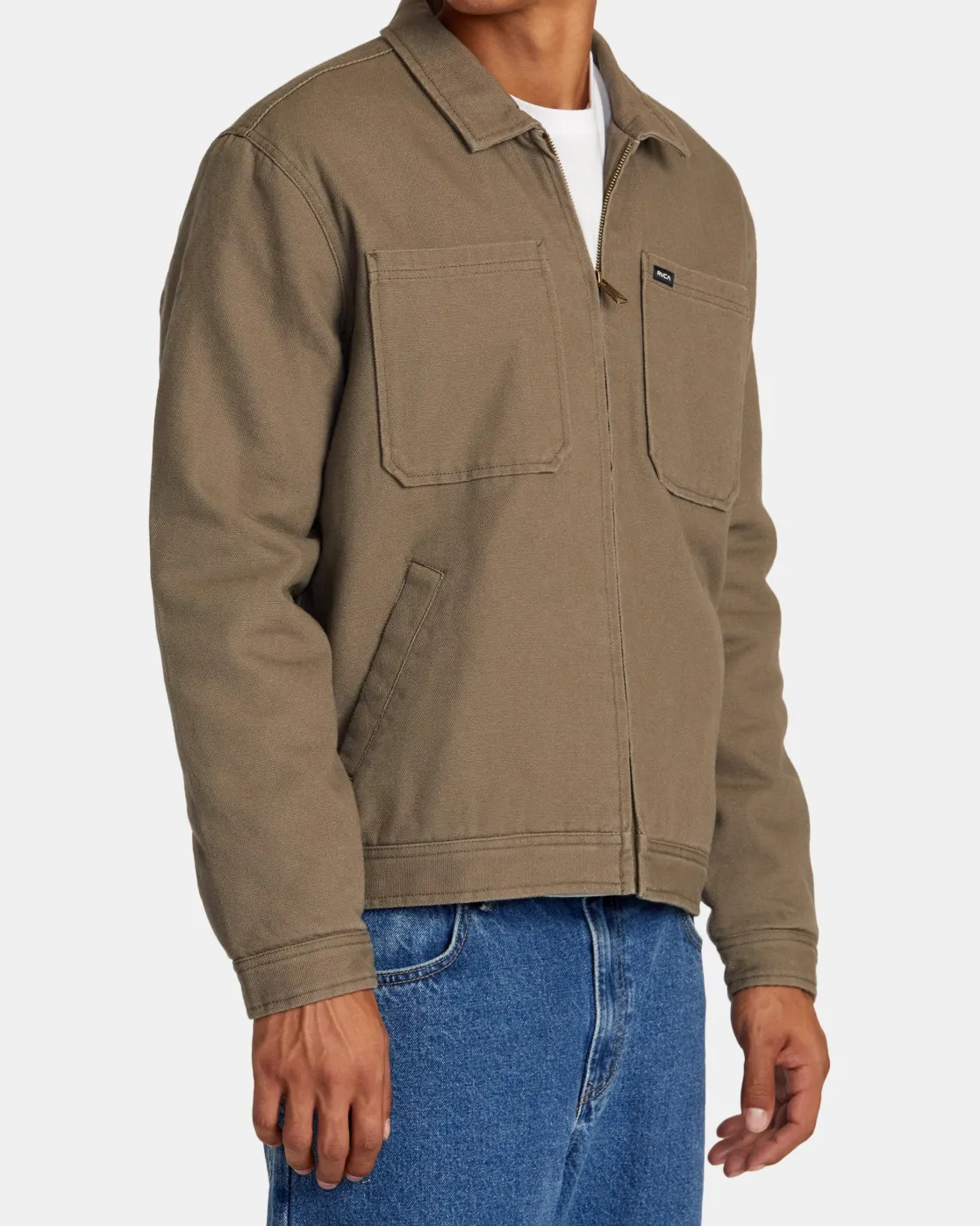 RVCA COPING JACKET Mushroom Hot