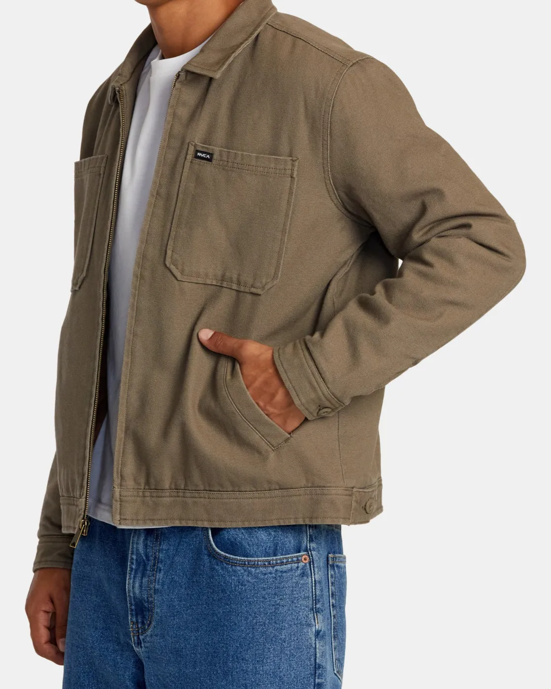 RVCA COPING JACKET Mushroom Hot