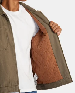 RVCA COPING JACKET Mushroom Hot