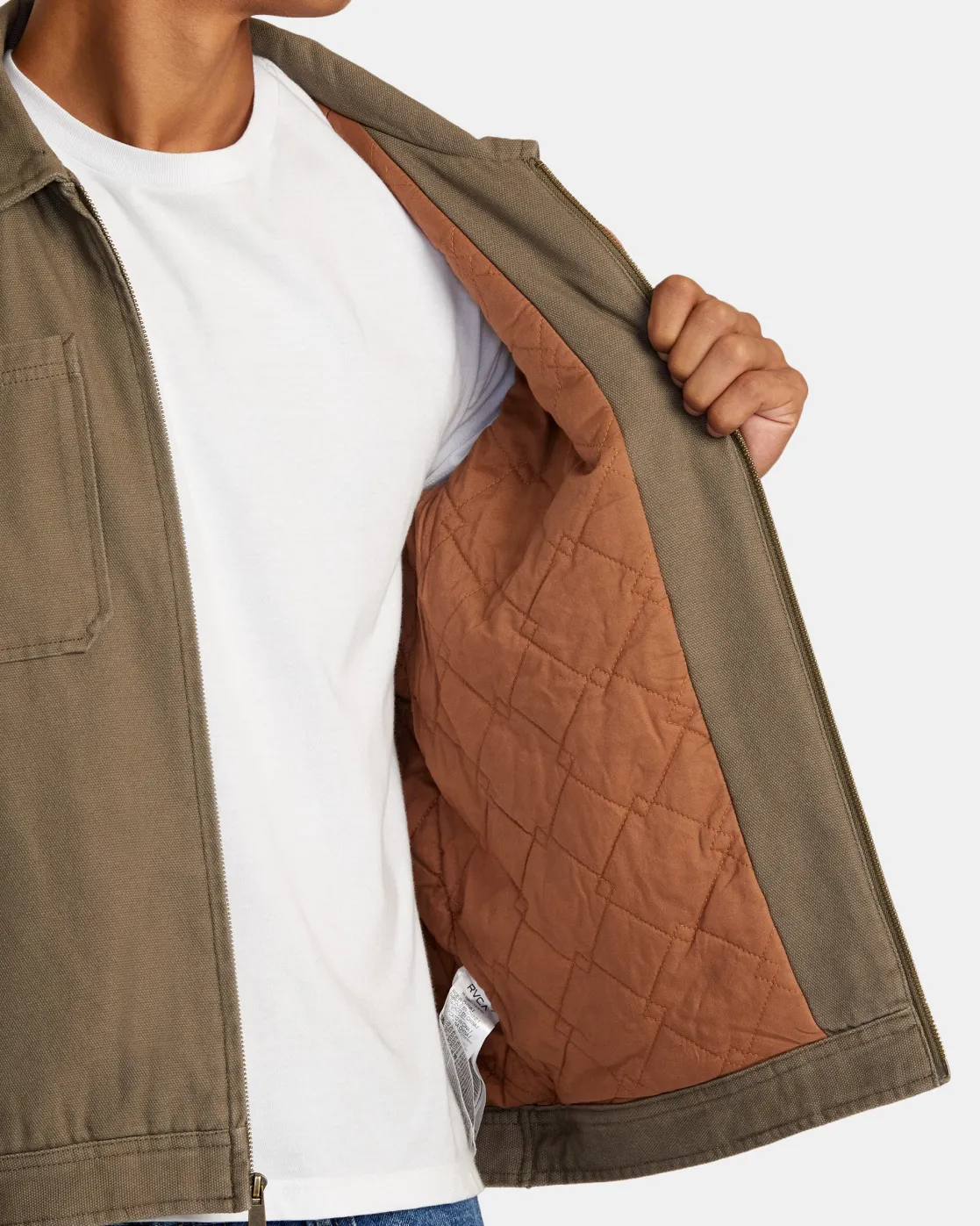 RVCA COPING JACKET Mushroom Hot