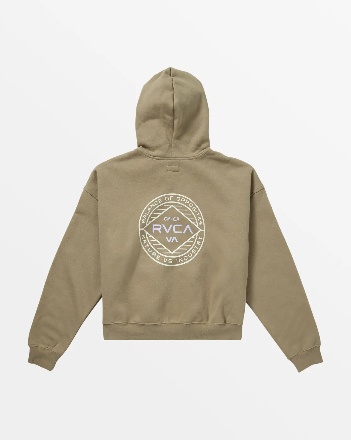 RVCA COURT ZIP HOODIE Dark Khaki Sale