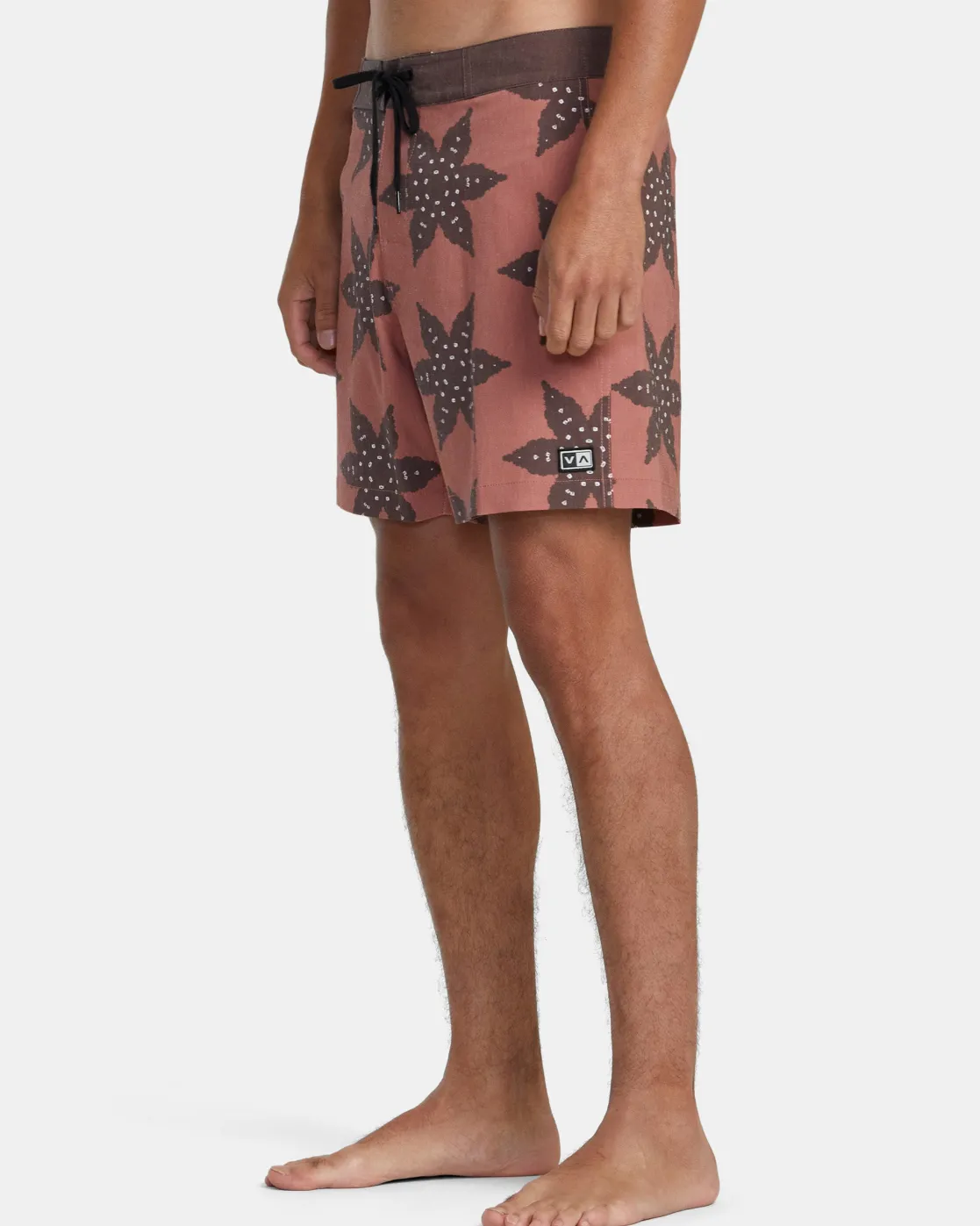 RVCA CROSS UP TRUNK 16" BOARDSHORTS Seal Brown Sale