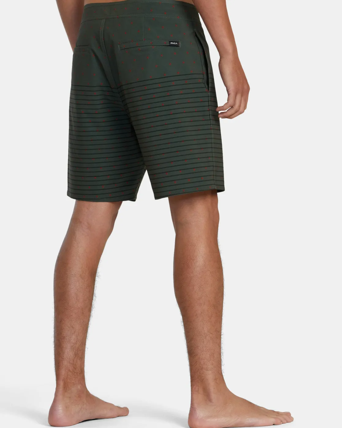 RVCA CURREN 18" BOARDSHORTS Olive Dits Discount
