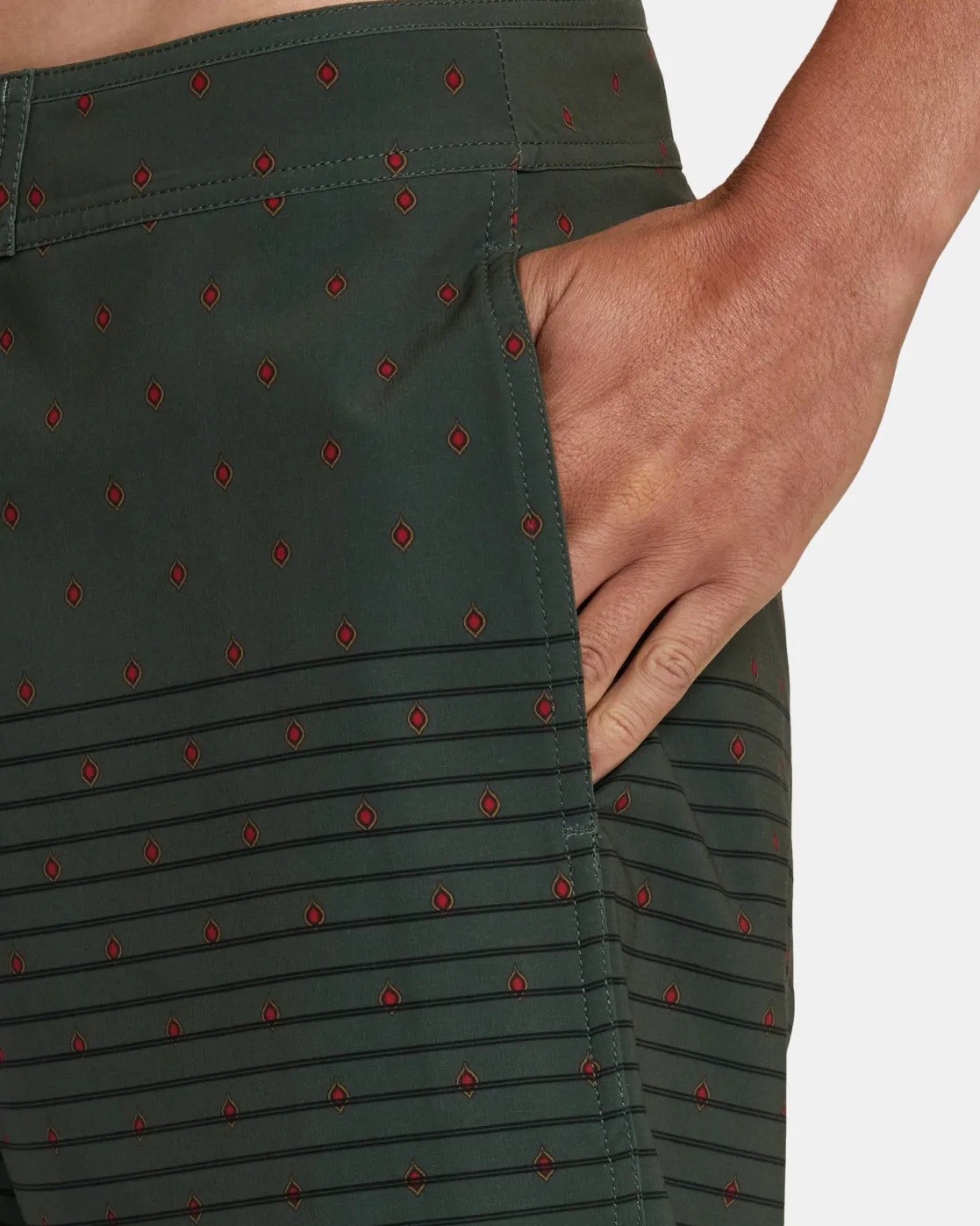 RVCA CURREN 18" BOARDSHORTS Olive Dits Discount