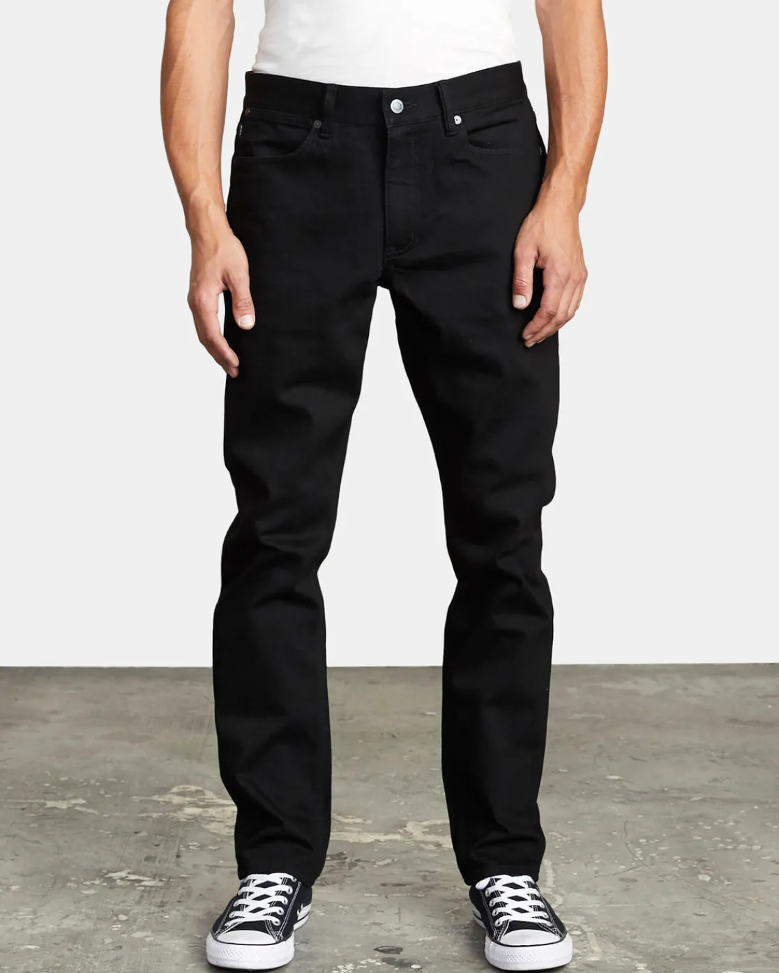 RVCA DAGGERS DENIM JEANS Black Black Discount